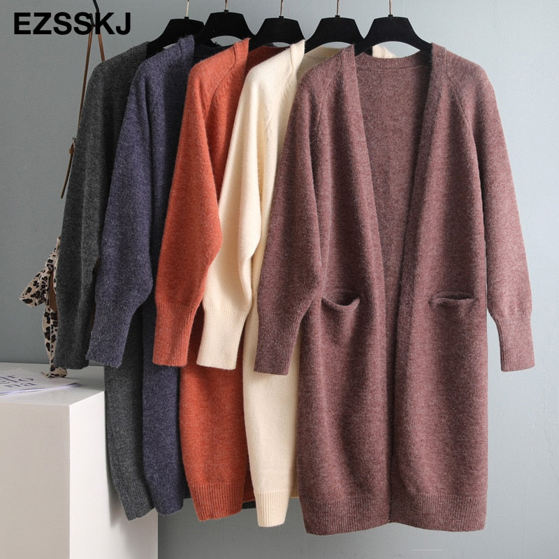 oversize long cardigans jacket coat thick sweater