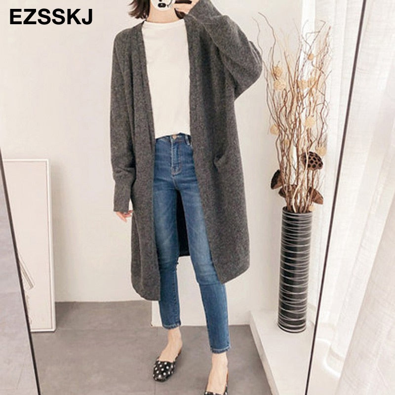 oversize long cardigans jacket coat thick sweater