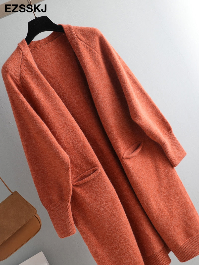 oversize long cardigans jacket coat thick sweater