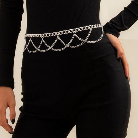 PuRui Multi Layer Waist Chain Belt Belly Chain Fashion Jewelry