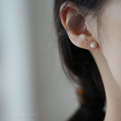 Simple Pearl Stud Earrings Women Jewelry Gift