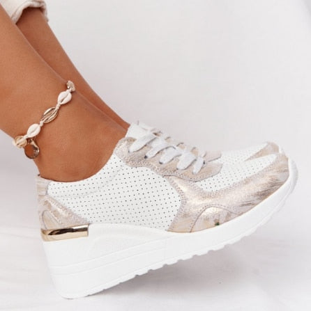 Women's Vulcanize Platform Sports Ladies Sneakers Breathable Plus Women Shoes