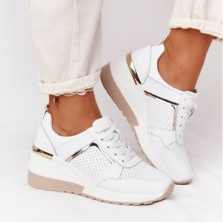 Women's Vulcanize Platform Sports Ladies Sneakers Breathable Plus Women Shoes