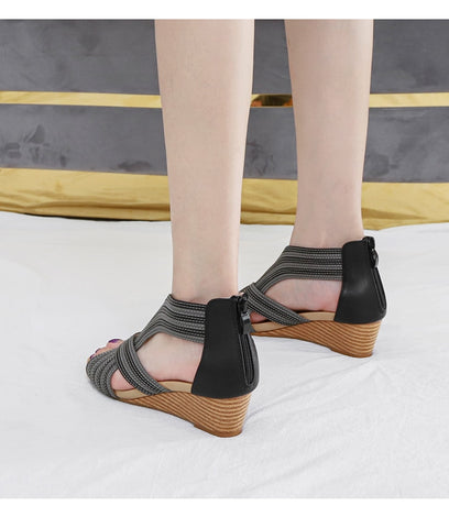 Comfortable Sandals Wedge Woman Shoes Rome Sandals