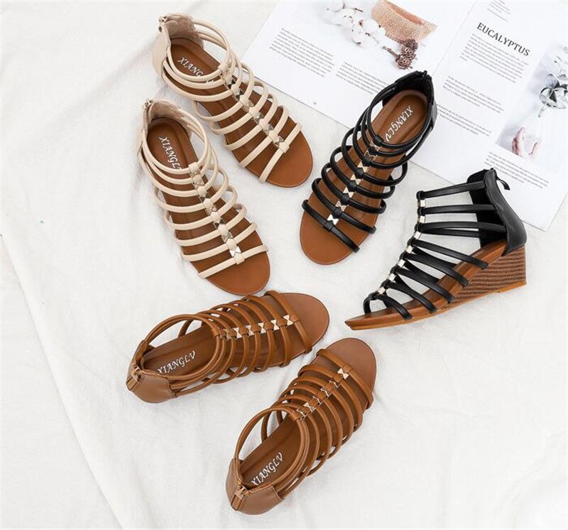 Fashion Casual Slippers Comfortable Flat Bottomed Toe Women Sandals