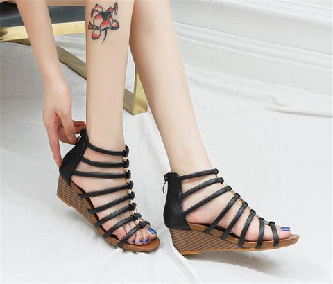 Fashion Casual Slippers Comfortable Flat Bottomed Toe Women Sandals