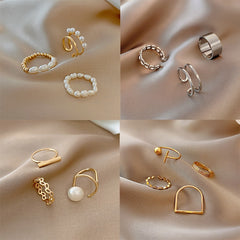 Fashion Gold Joint Knuckle Rings Twist Minimalist Simple