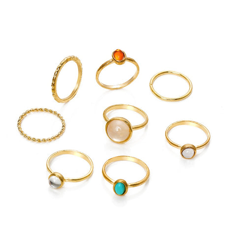 Fashion Gold Joint Knuckle Rings Twist Minimalist Simple