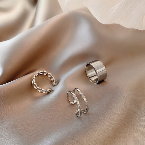 Fashion Gold Joint Knuckle Rings Twist Minimalist Simple