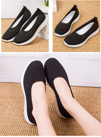 Casual Shoes Light Sneakers Breathable Mesh knitted Vulcanized Outdoor Slip-On