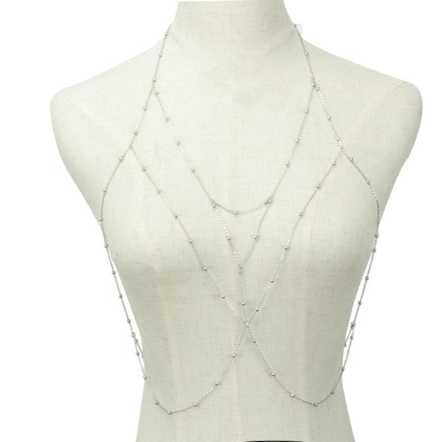 Simple Style Chain Necklace Belly Body Chain Fashion Body Chain Jewelry