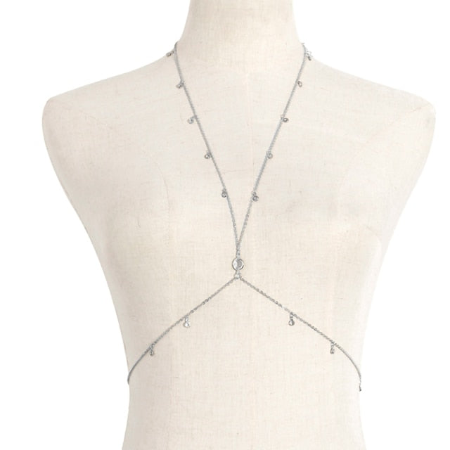 Simple Style Chain Necklace Belly Body Chain Fashion Body Chain Jewelry