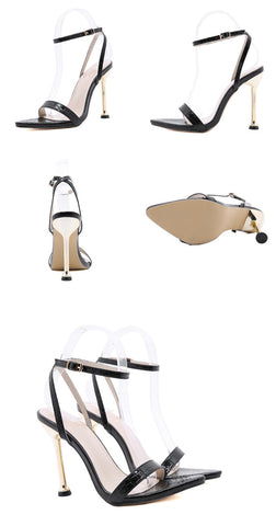 High Heels 11CM Sandals Pointed Toe Female Shoes Sandalias de mujer