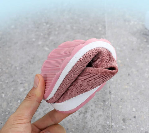 knitted fabric loafers for women casual sneakers
