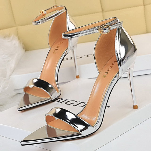 Shoes Buckle Strap High Heels 2020 New Women Heels Sandals Stiletto 11cm