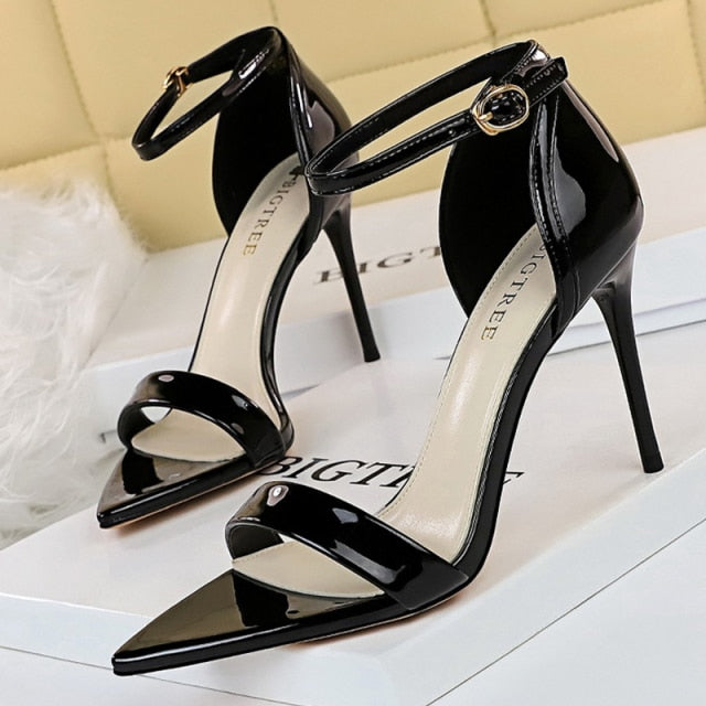 Shoes Buckle Strap High Heels 2020 New Women Heels Sandals Stiletto 11cm