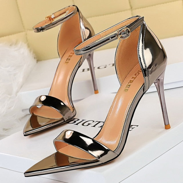 Shoes Buckle Strap High Heels 2020 New Women Heels Sandals Stiletto 11cm