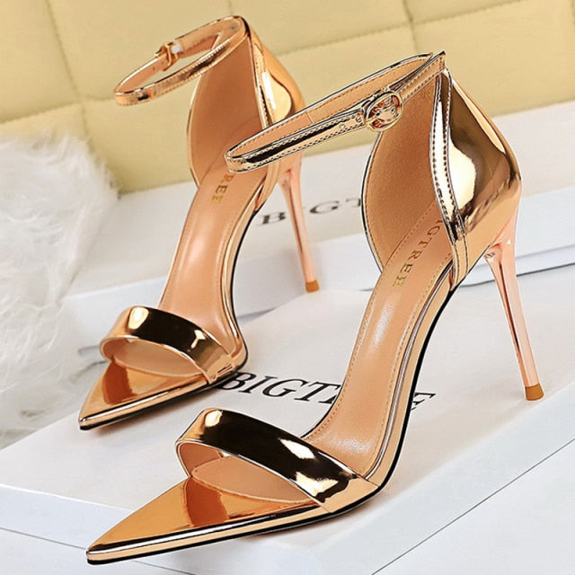 Shoes Buckle Strap High Heels 2020 New Women Heels Sandals Stiletto 11cm