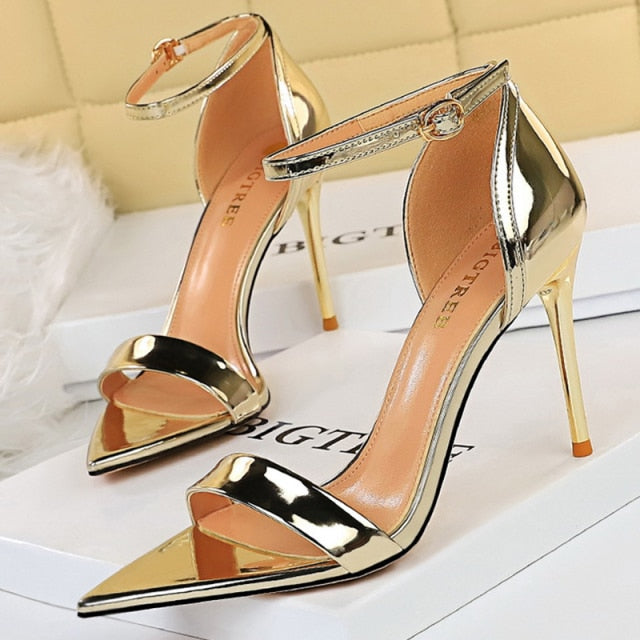 Shoes Buckle Strap High Heels 2020 New Women Heels Sandals Stiletto 11cm