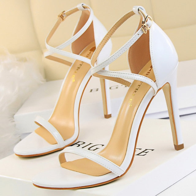 Shoes Buckle Strap High Heels 2020 New Women Heels Sandals Stiletto 11cm