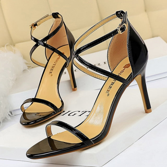 Shoes Buckle Strap High Heels 2020 New Women Heels Sandals Stiletto 11cm