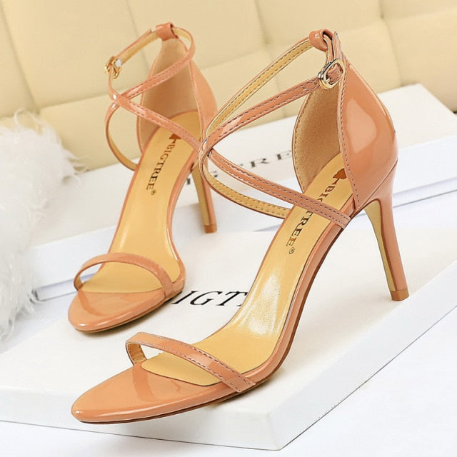 Shoes Buckle Strap High Heels 2020 New Women Heels Sandals Stiletto 11cm