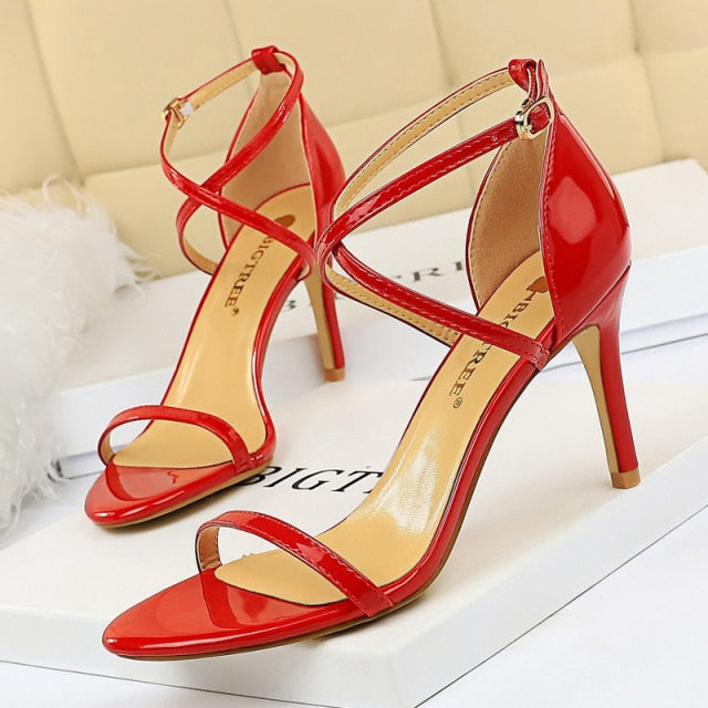 Shoes Buckle Strap High Heels 2020 New Women Heels Sandals Stiletto 11cm