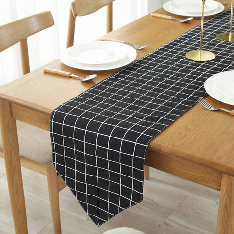 cotton table runners and tablecloths plaid table runner