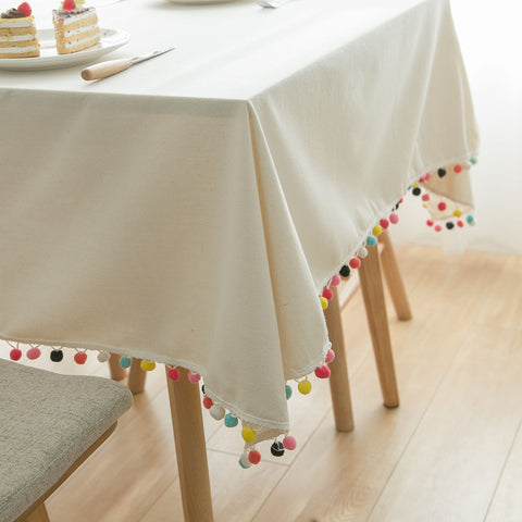 Kitchen Table Rectangular Tablecloth Color