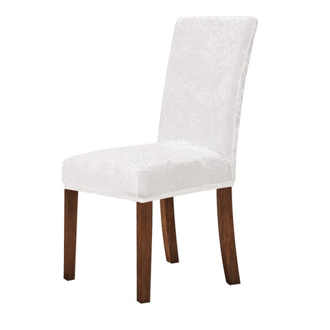 Velvet Dining Chair Cover Elastic Stretch Chair Slipcover