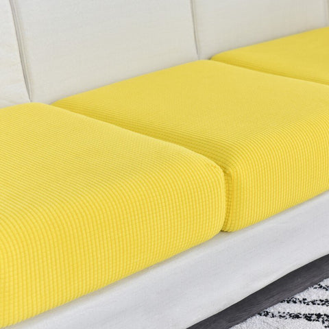 thick sofa seat cover cushion cover solid color soft stretch slipcovers