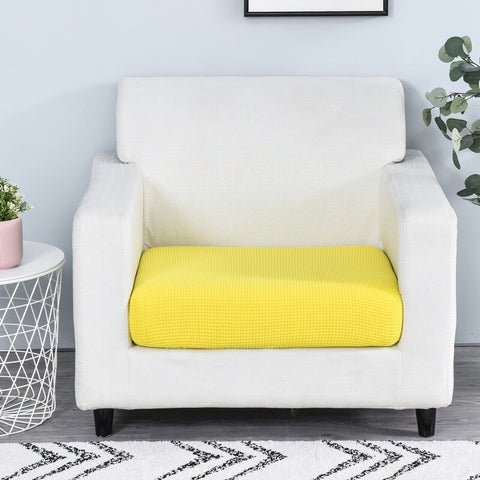 thick sofa seat cover cushion cover solid color soft stretch slipcovers