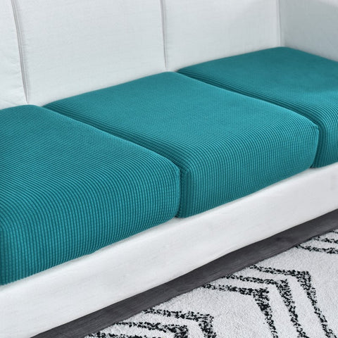 thick sofa seat cover cushion cover solid color soft stretch slipcovers