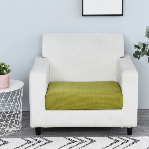 thick sofa seat cover cushion cover solid color soft stretch slipcovers