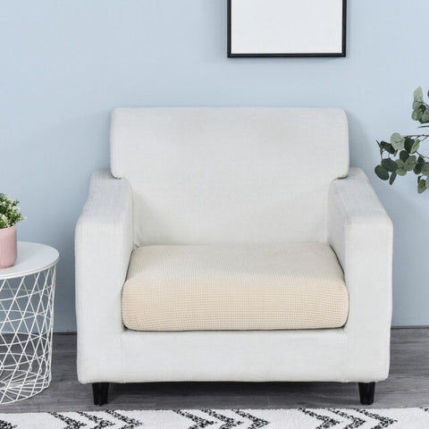 thick sofa seat cover cushion cover solid color soft stretch slipcovers