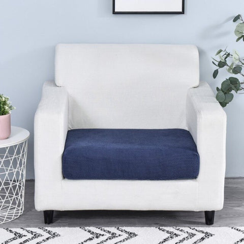 thick sofa seat cover cushion cover solid color soft stretch slipcovers