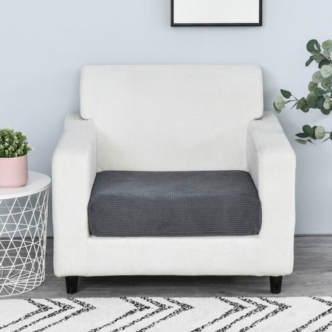 thick sofa seat cover cushion cover solid color soft stretch slipcovers