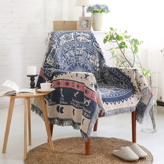 Europe Style Sofa Throw Blanket Cotton Thread Knitted Blanket