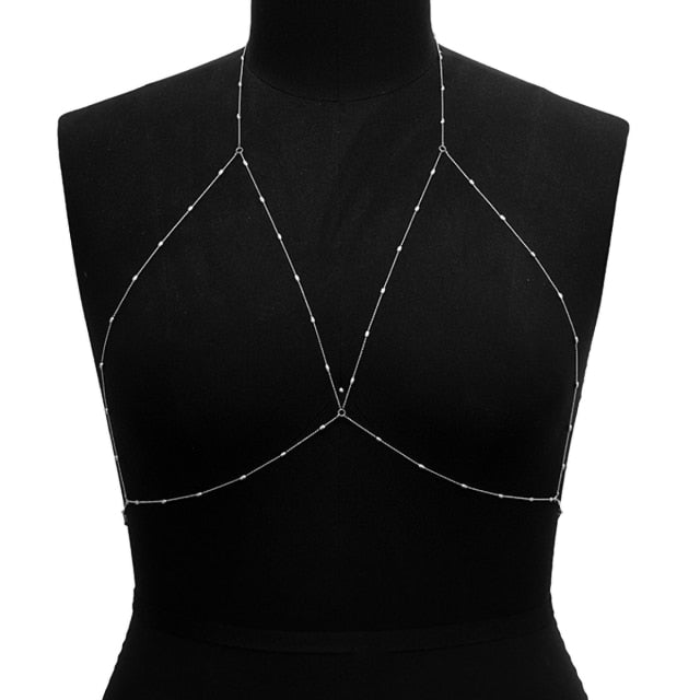 Simple Style Chain Necklace Belly Body Chain Fashion Body Chain Jewelry