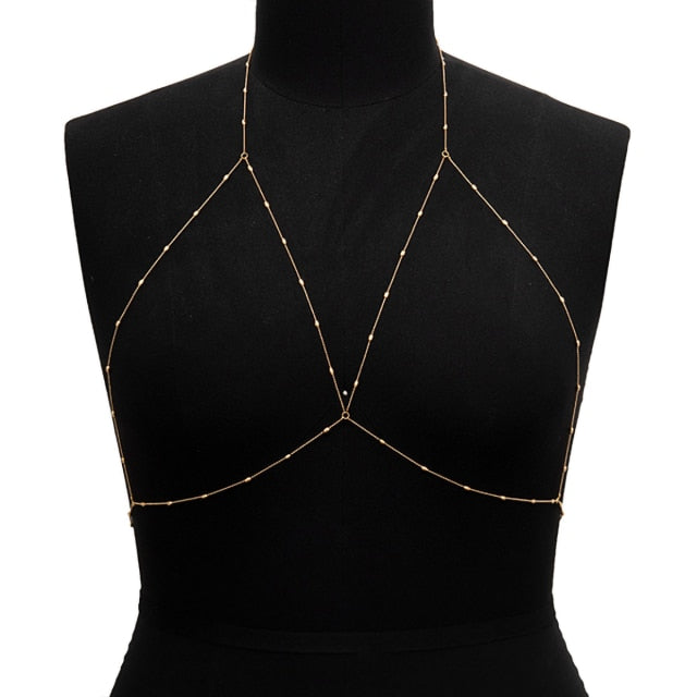 Simple Style Chain Necklace Belly Body Chain Fashion Body Chain Jewelry