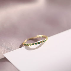 Trendy Fine Emerald Rings Jewelry