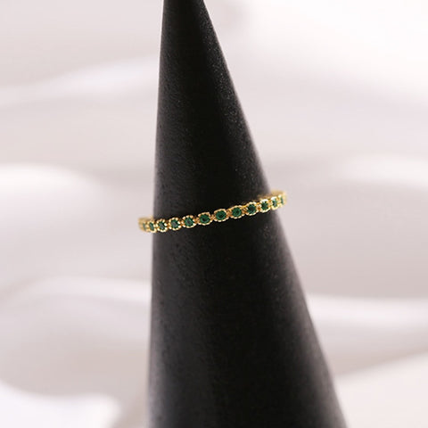 Trendy Fine Emerald Rings Jewelry