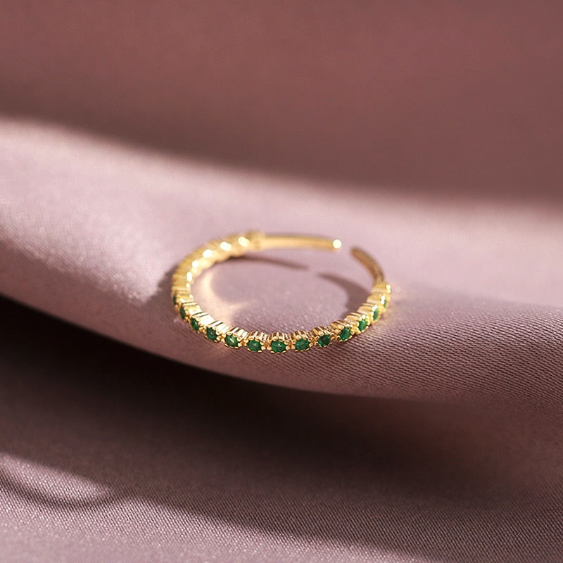 Trendy Fine Emerald Rings Jewelry