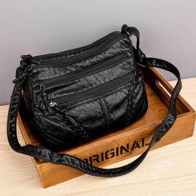 Messenger Bags Matching-all Leather Feeling PU Shoulder Bags