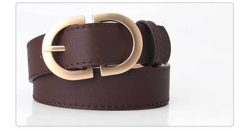 Leather Belts for Women Fashion Jeans Classic Retro Simple