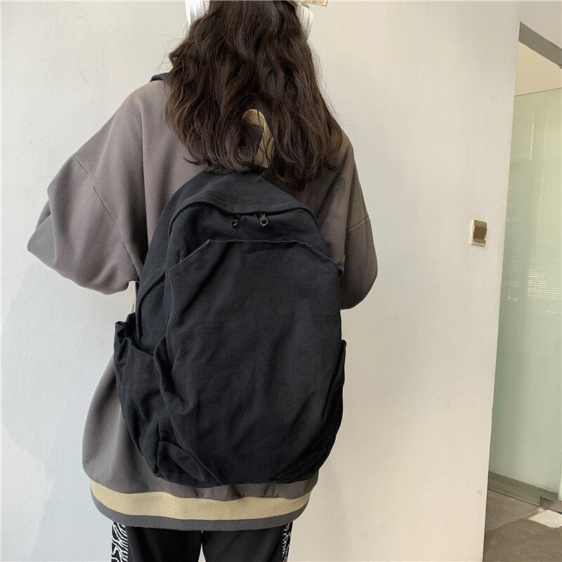 Casual Fashion Backpack New Women Backpack Canvas