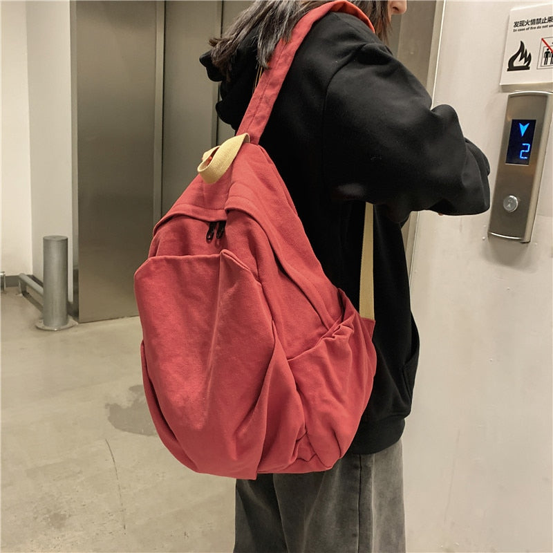 Casual Fashion Backpack New Women Backpack Canvas