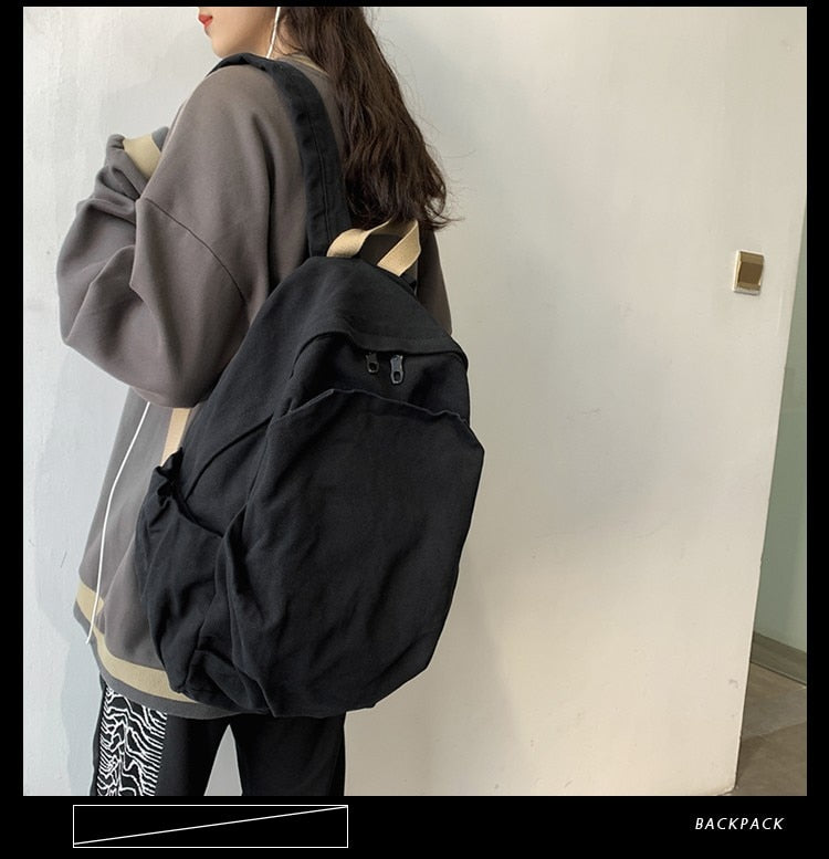 Casual Fashion Backpack New Women Backpack Canvas