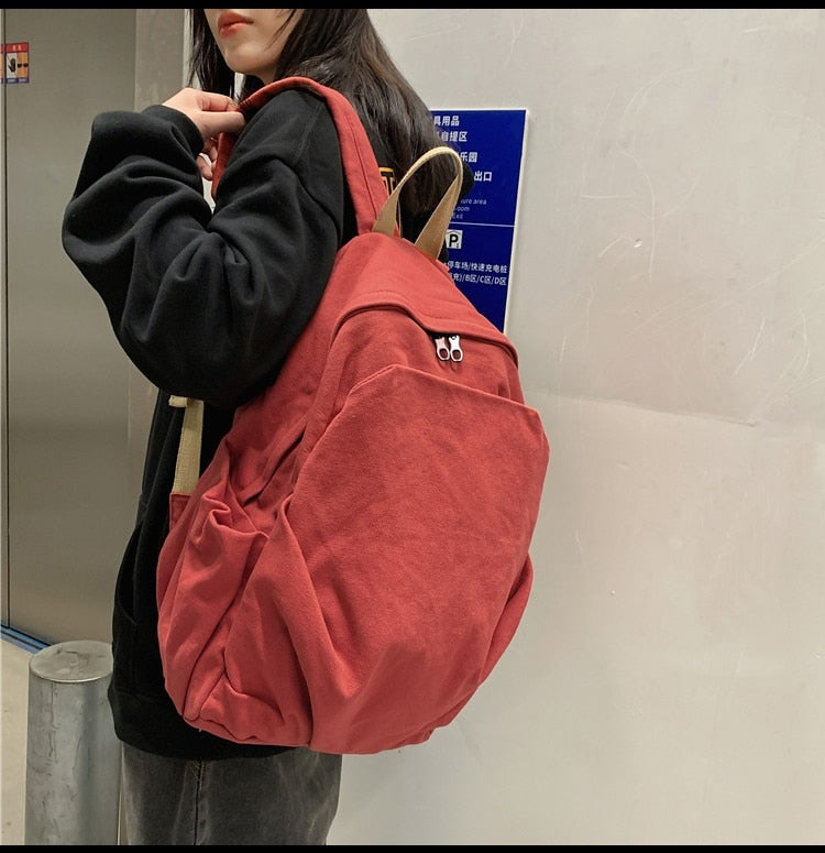 Casual Fashion Backpack New Women Backpack Canvas