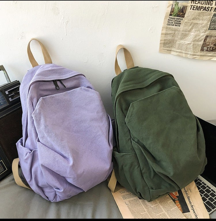 Casual Fashion Backpack New Women Backpack Canvas